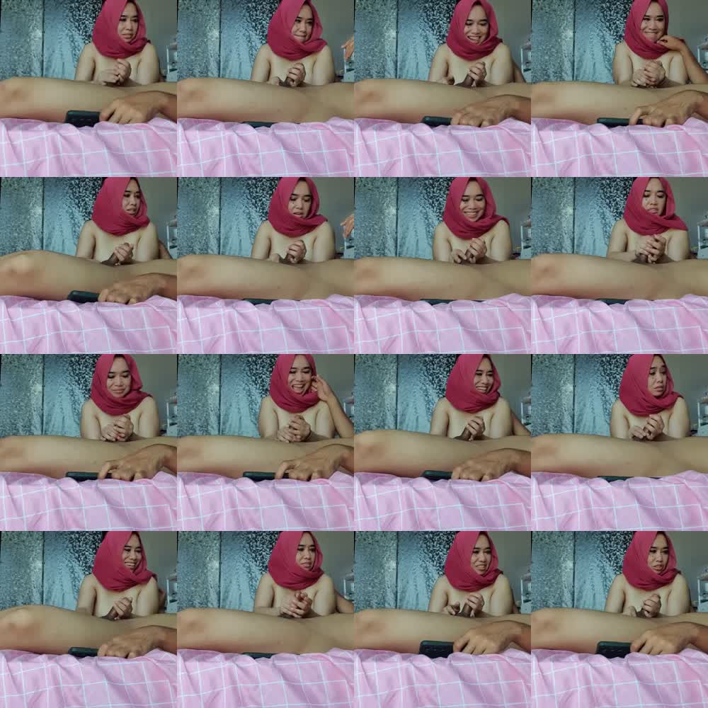 ukhti hijab pink ngocokin punya pacar